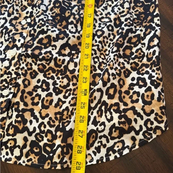 Talbots 3X Leopard Print Button-Up Shirt Casual Animal print Women’s - Picture 6 of 10